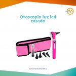 Otoscopio luz led rosado