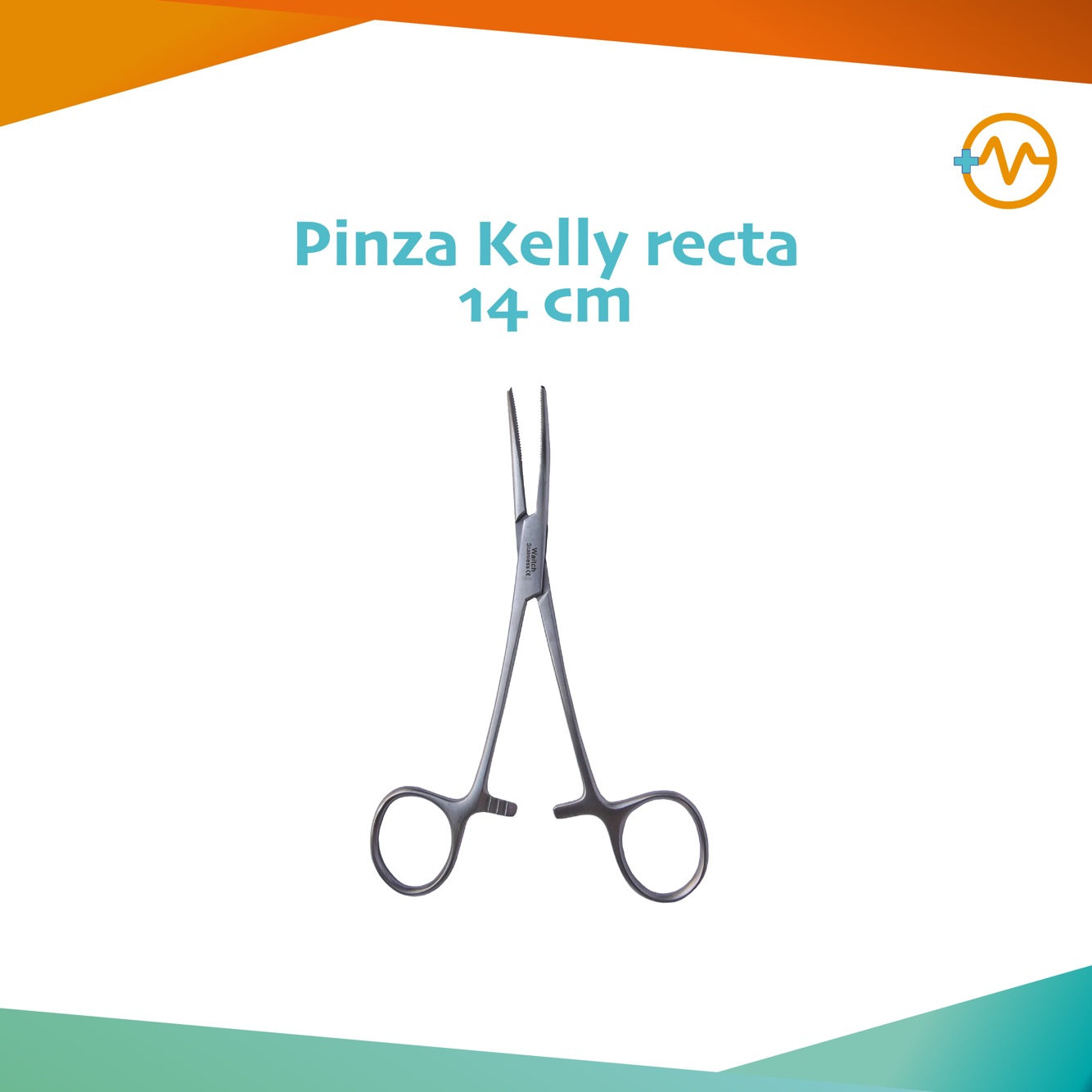 Pinza Kelly recta 14 cm Medica