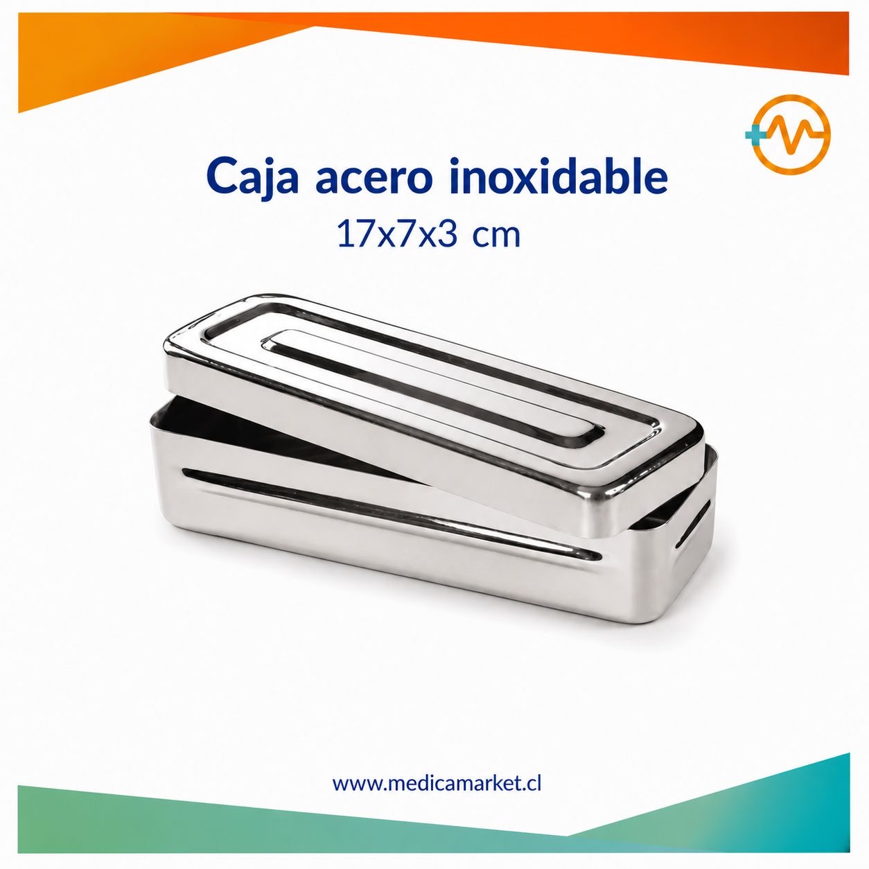 20a741ca-1465-4341-b154-a0076491f630 Caja acero inoxidable 17x7x3 cm ALEMAN - Imagen 1