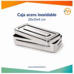 Caja acero inoxidable 20x10x4 cm alemana