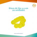 Disco de lija 2.5 cm 20 unidades