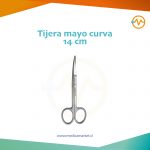 Tijera mayo curva 14 cm