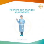 Pechera con mangas 10 unidades