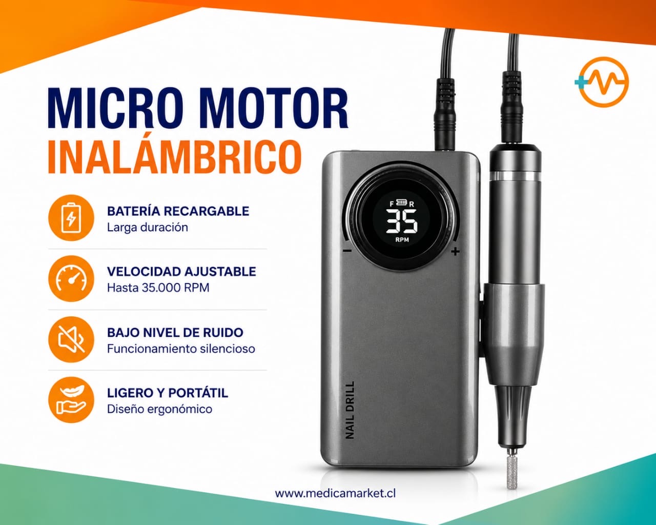 96274286-f19f-496b-9bb4-93ccfe25b58f MICRO MOTOR INALAMBRICO 35MIL RPM - Imagen 1