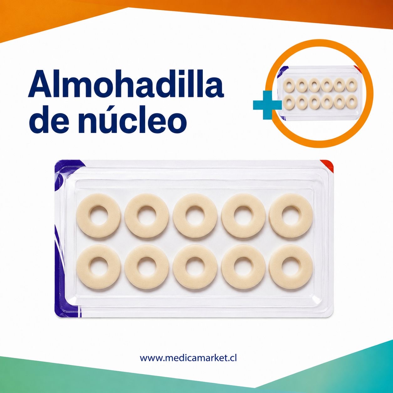 26c95318-0f7c-46a8-af19-5ae91b4aba21 Almohadilla de Nucleo 15uni 1.5cm - Imagen 1