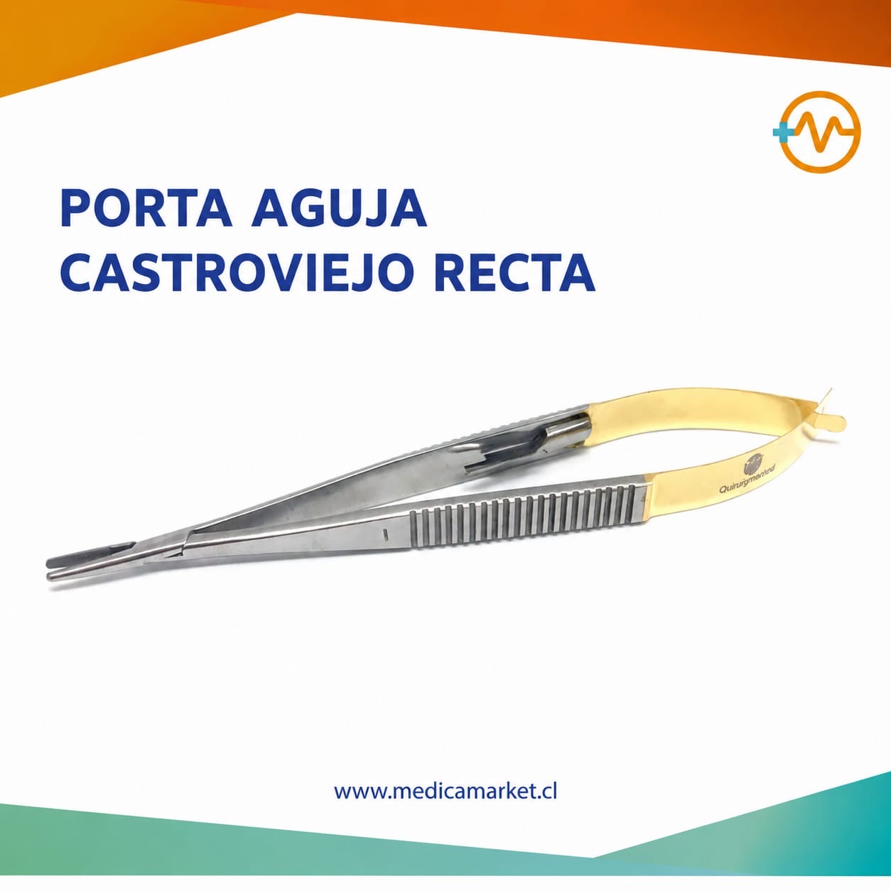 3813dd4c-a84d-4442-a9f1-217e1d45fadd Porta aguja Castroviejo recta - Imagen 1
