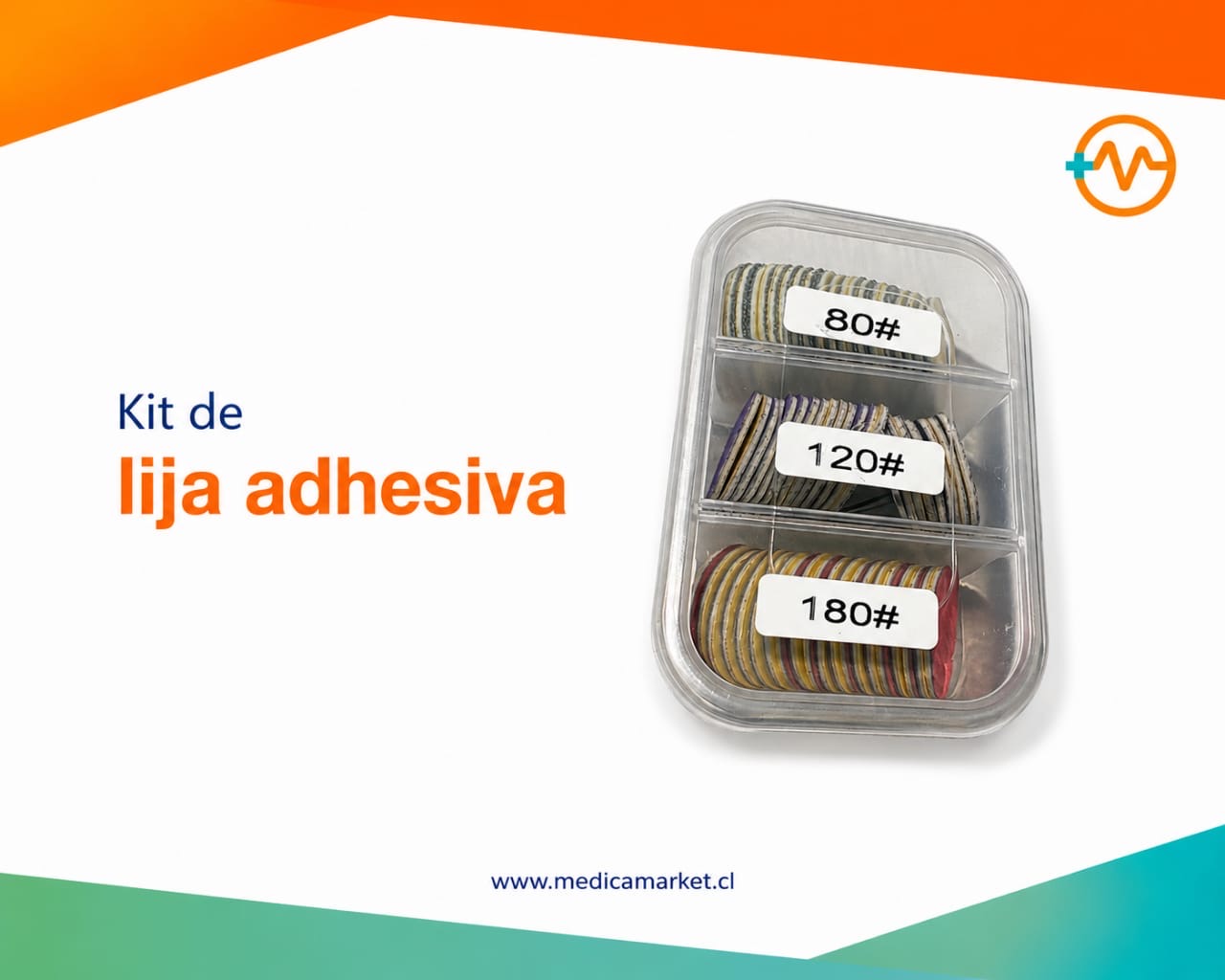 a742dc47-6454-474a-aba2-d9364911b842 Kit lija 60uni adhesivo + vástago - Imagen 1