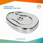Chata acero inoxidable con tapa