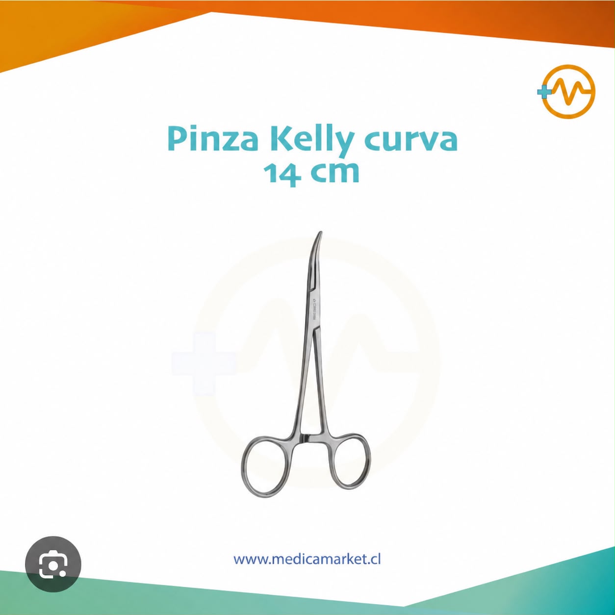 4d44bd48-d49c-49e4-afe8-92e825a2ce78 Pinza kelly curva 14cm - Imagen 1